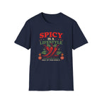 Spicy is a Lifestyle graphic T-shirt in Black by Butter & Tonic