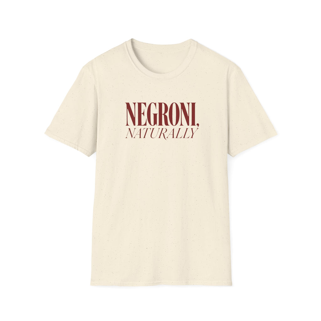 Negroni Naturally graphic T-shirt in white by Butter & Tonic