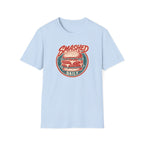 Smashed Daily graphic T-shirt in charcoal by Butter & Tonic