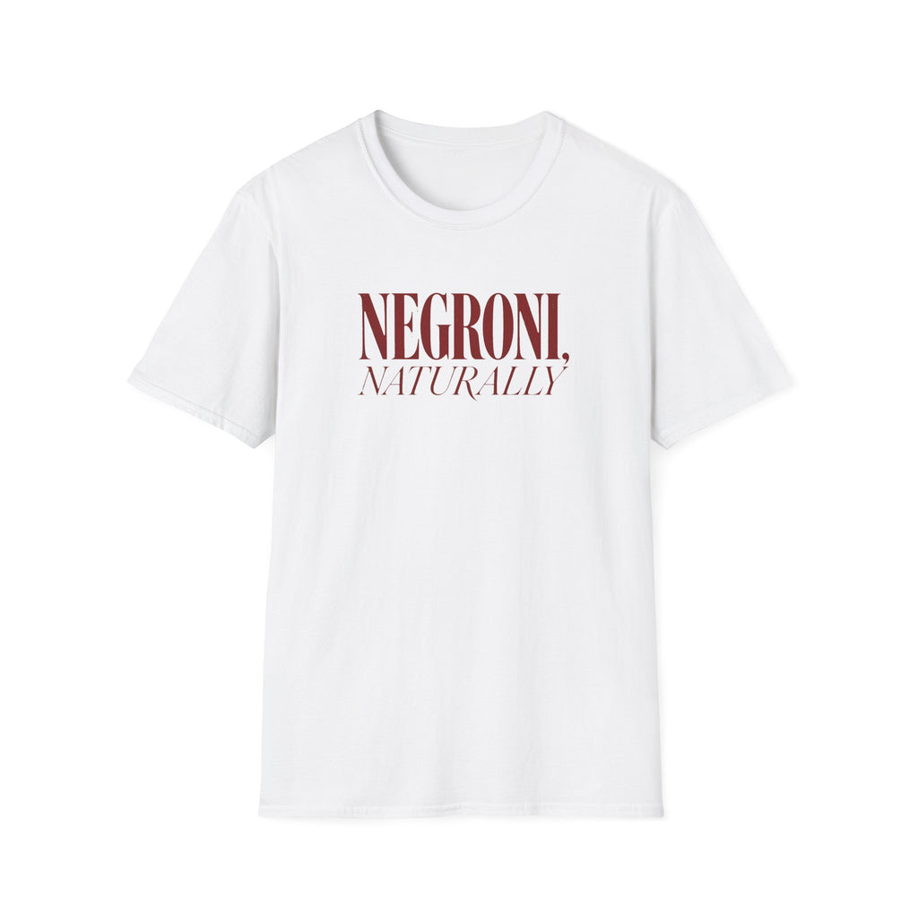 Negroni Naturally graphic T-shirt in light-blue by Butter & Tonic