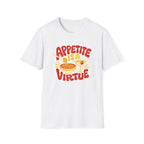 Appetite Is a Virtue graphic T-shirt in charcoal by Butter & Tonic
