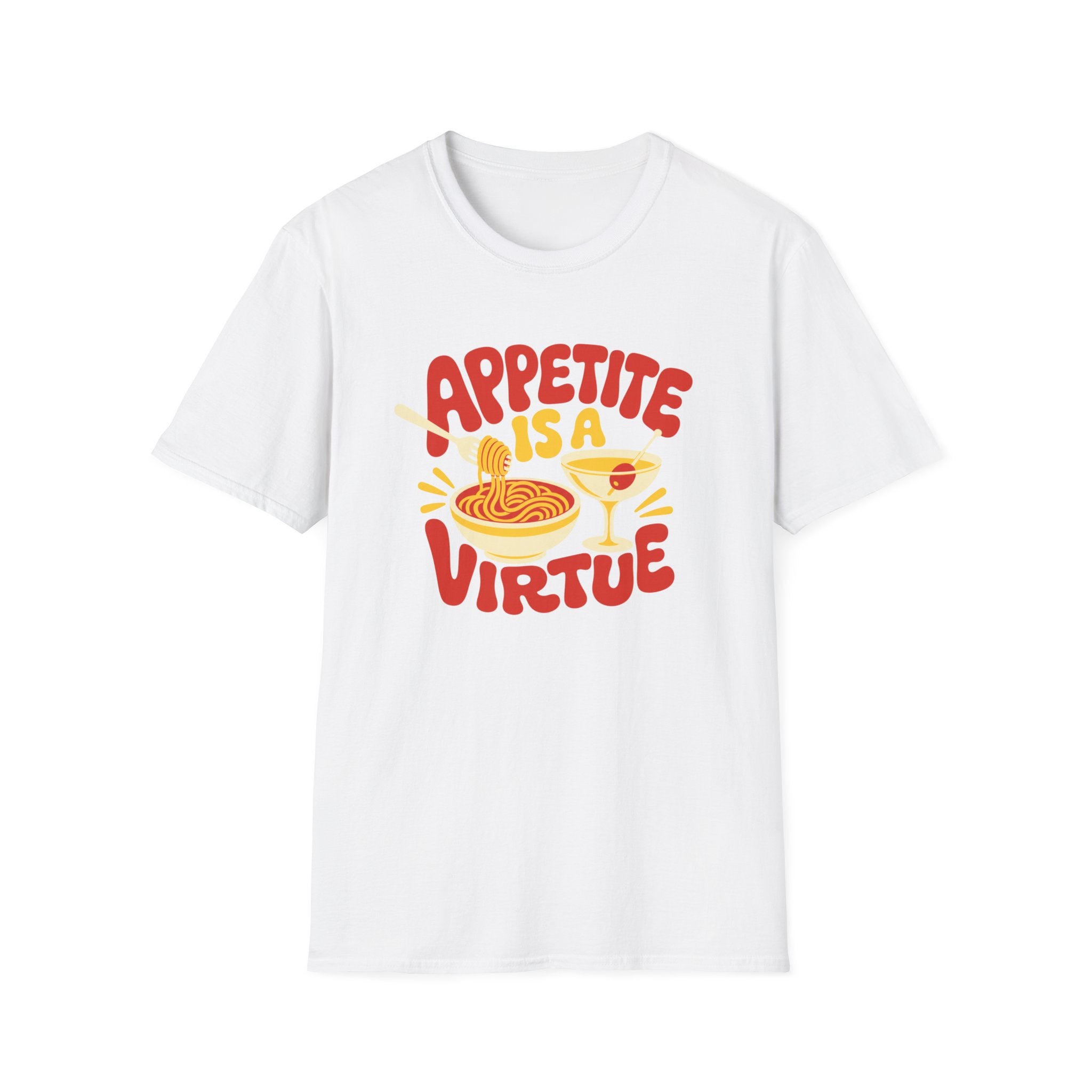 Appetite Is a Virtue graphic T-shirt in charcoal by Butter & Tonic