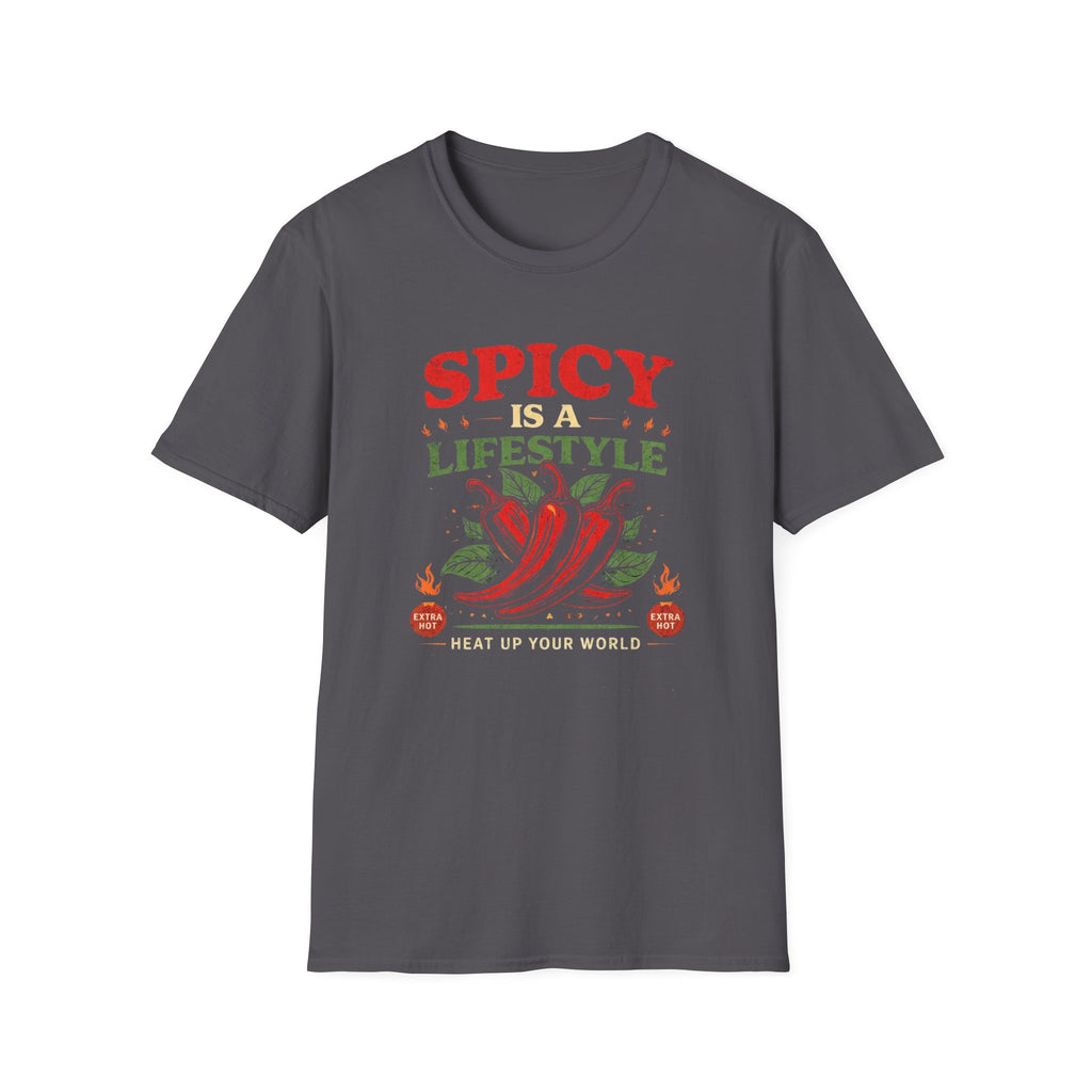 Spicy is a Lifestyle graphic T-shirt in Dark Chocolate by Butter & Tonic