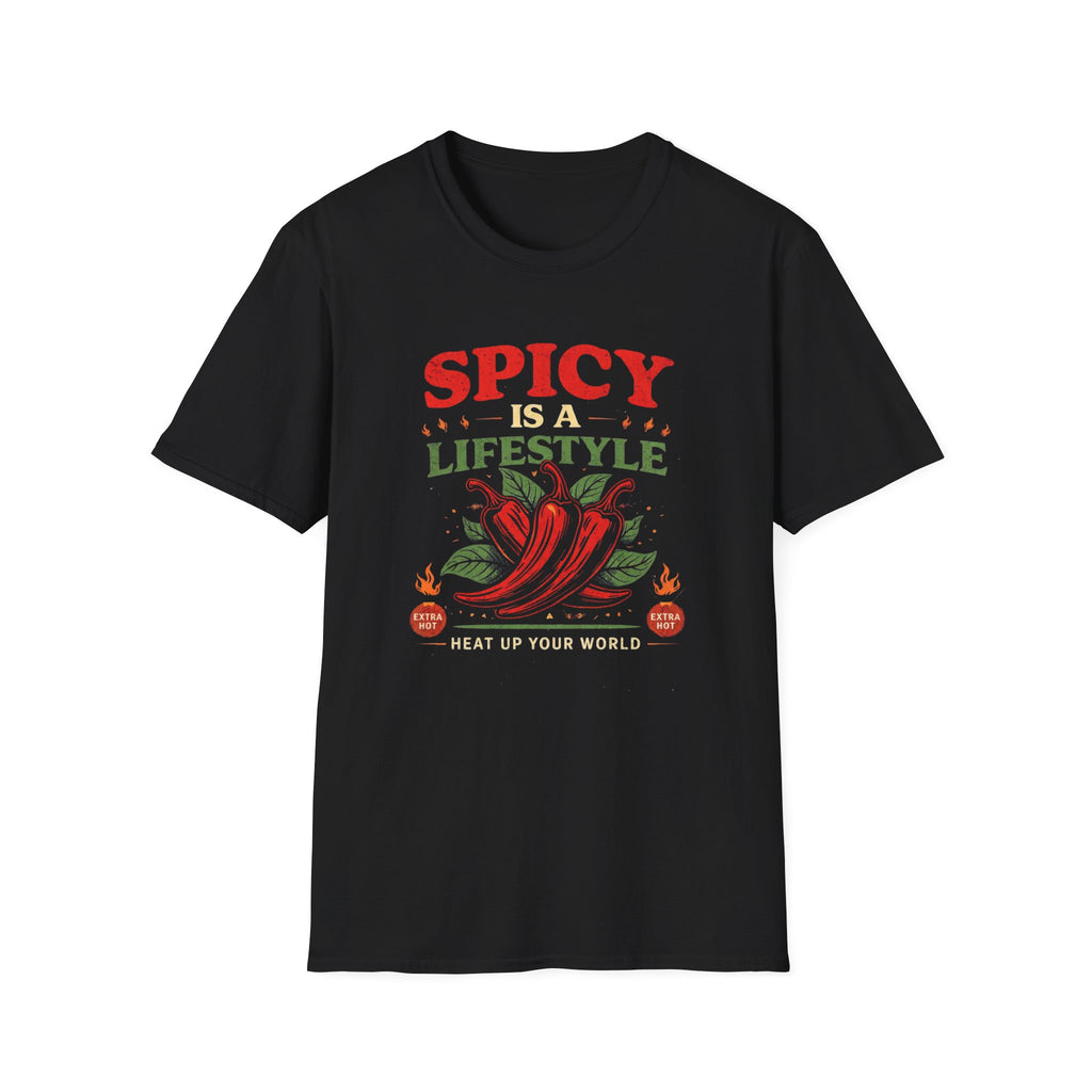 Spicy is a Lifestyle graphic T-shirt in Navy by Butter & Tonic