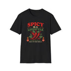 Spicy is a Lifestyle graphic T-shirt in Navy by Butter & Tonic