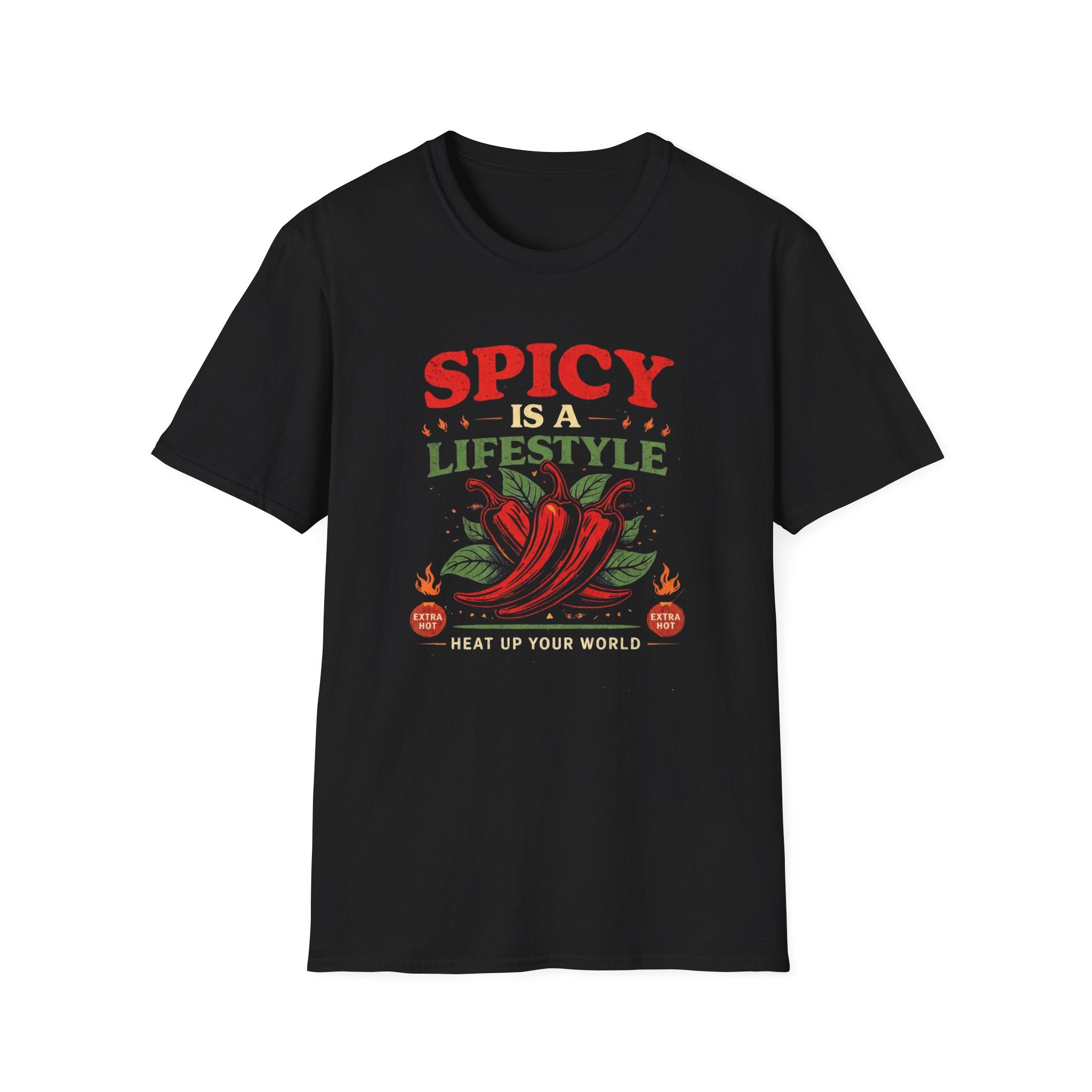 Spicy is a Lifestyle graphic T-shirt in Navy by Butter & Tonic