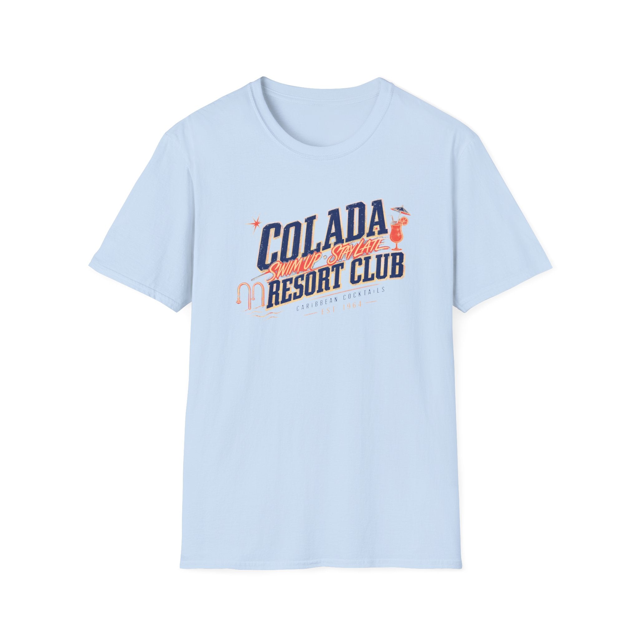 Colada Resort Club graphic T-shirt in charcoal by Butter & Tonic