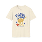 Pasta Night graphic T-shirt in light-blue by Butter & Tonic