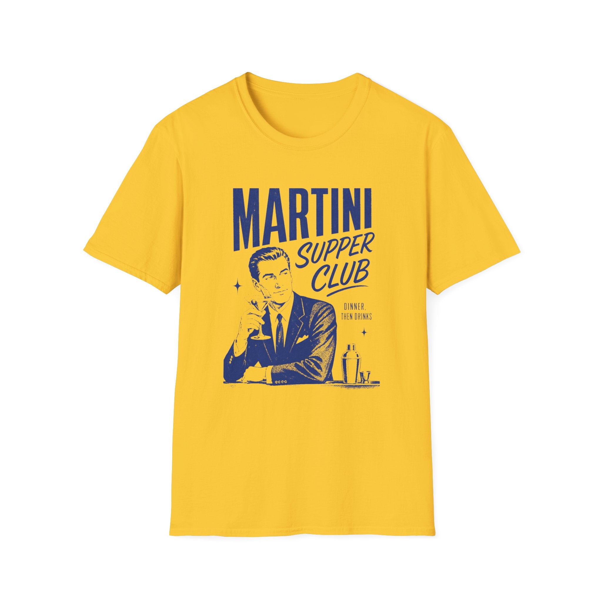 Martini Supper Club graphic T-shirt in mint-green by Butter & Tonic