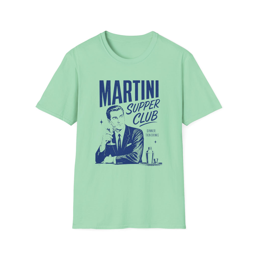 Martini Supper Club graphic T-shirt in natural by Butter & Tonic
