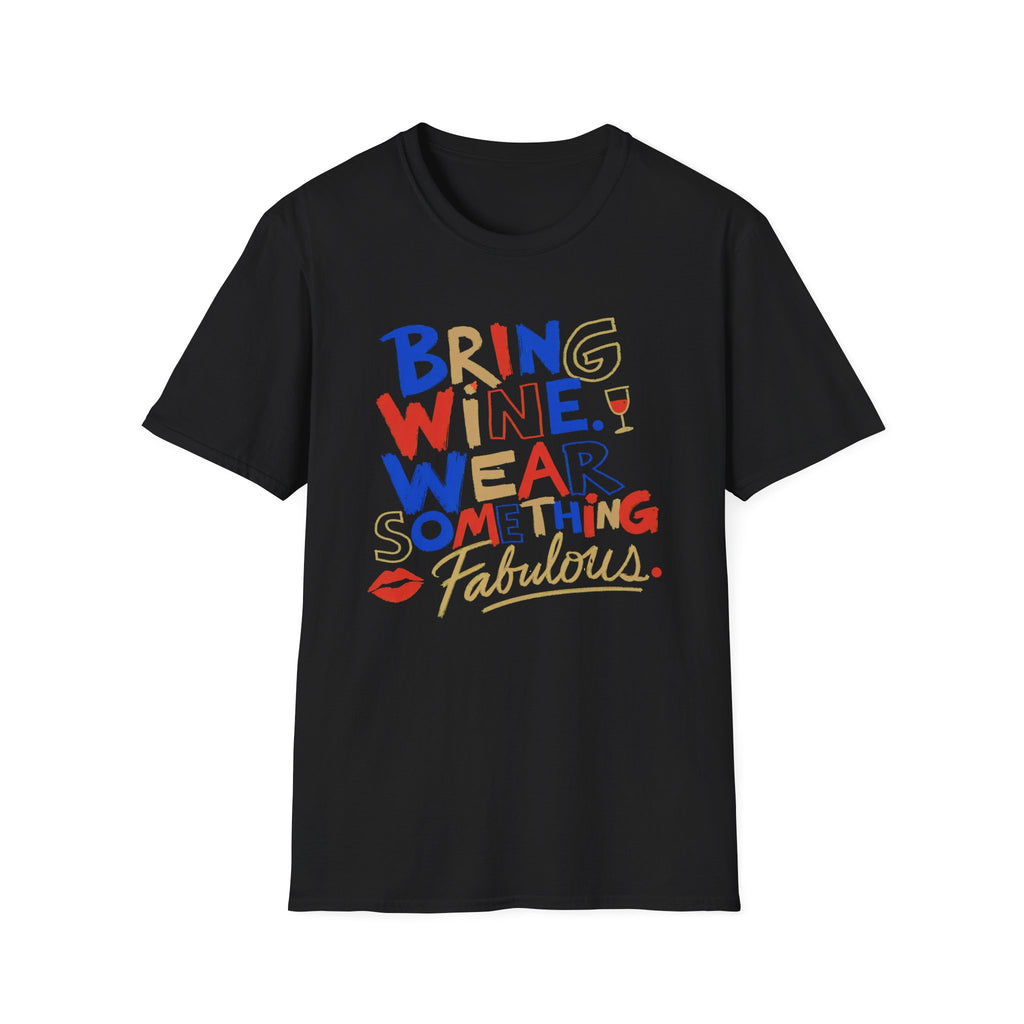 Wear Something Fabulous graphic T-shirt in Navy by Butter & Tonic
