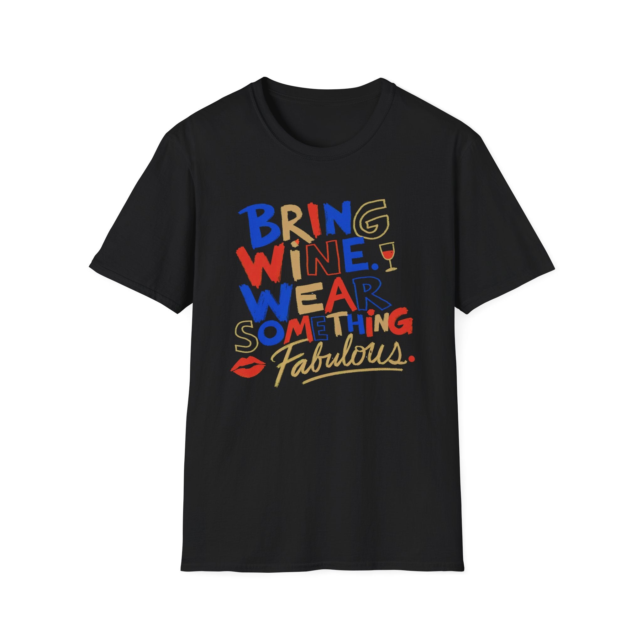 Wear Something Fabulous graphic T-shirt in Navy by Butter & Tonic