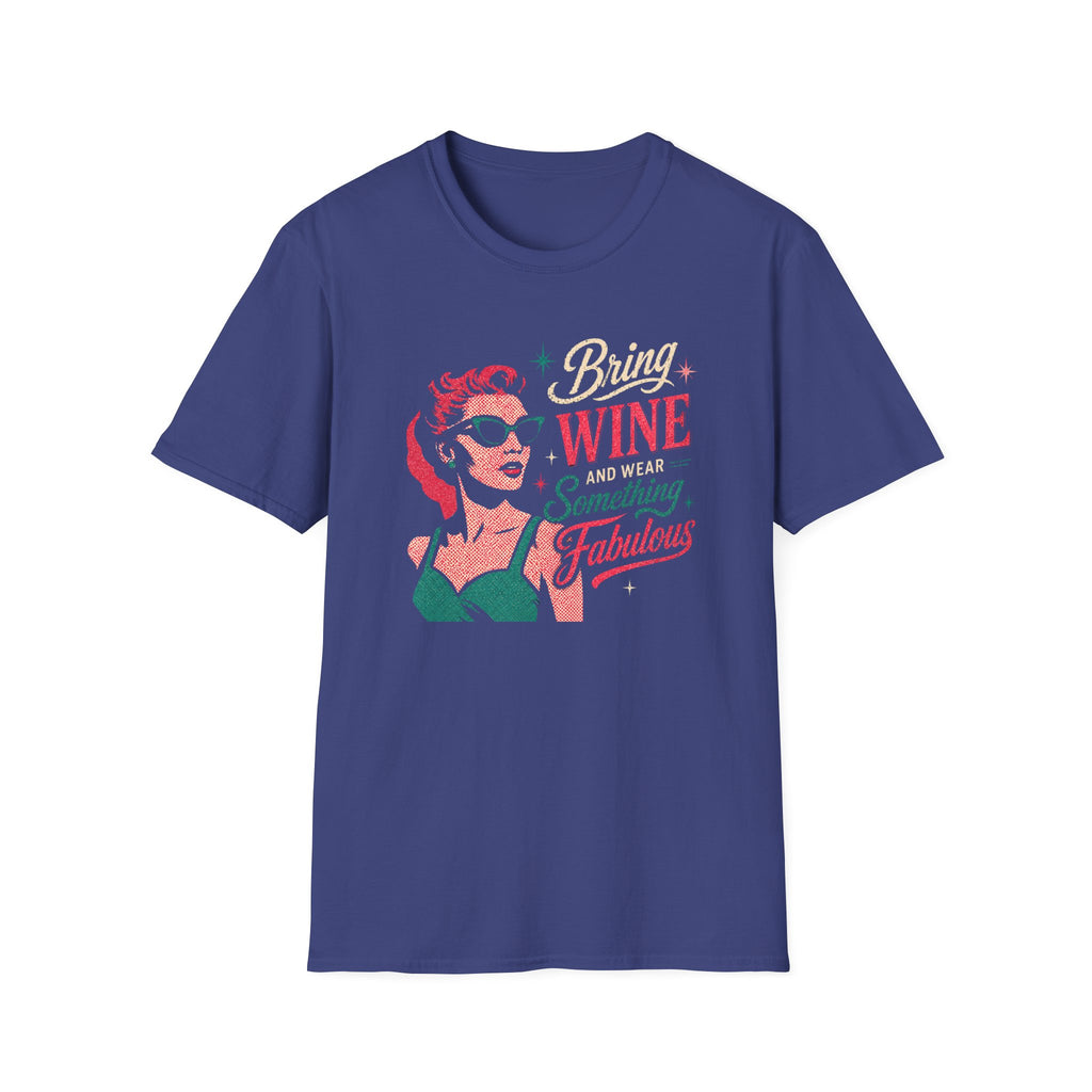 Bring Wine graphic T-shirt in purple by Butter & Tonic