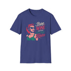 Bring Wine graphic T-shirt in purple by Butter & Tonic