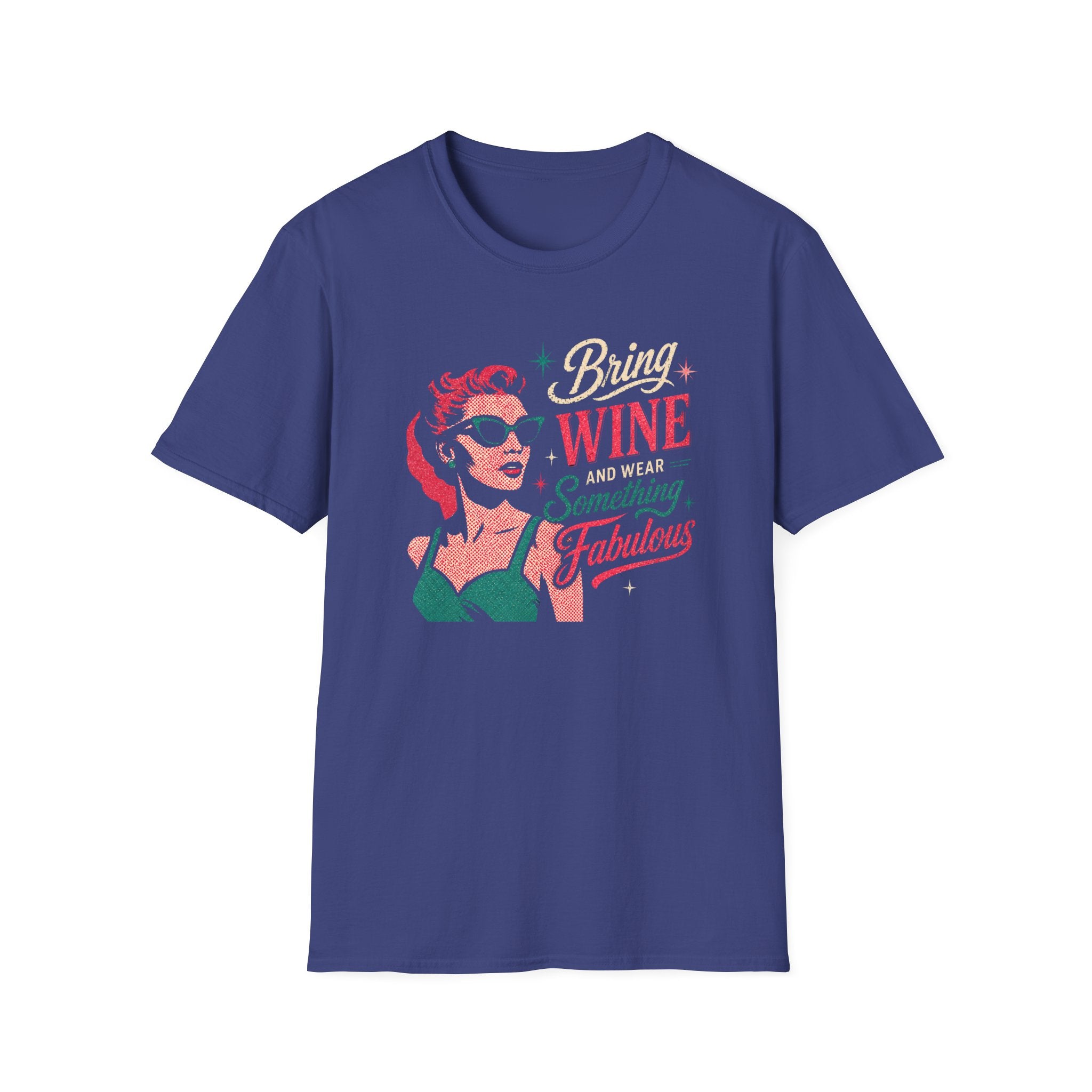 Bring Wine graphic T-shirt in purple by Butter & Tonic