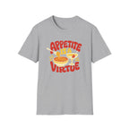 Appetite Is a Virtue graphic T-shirt in sport-grey by Butter & Tonic