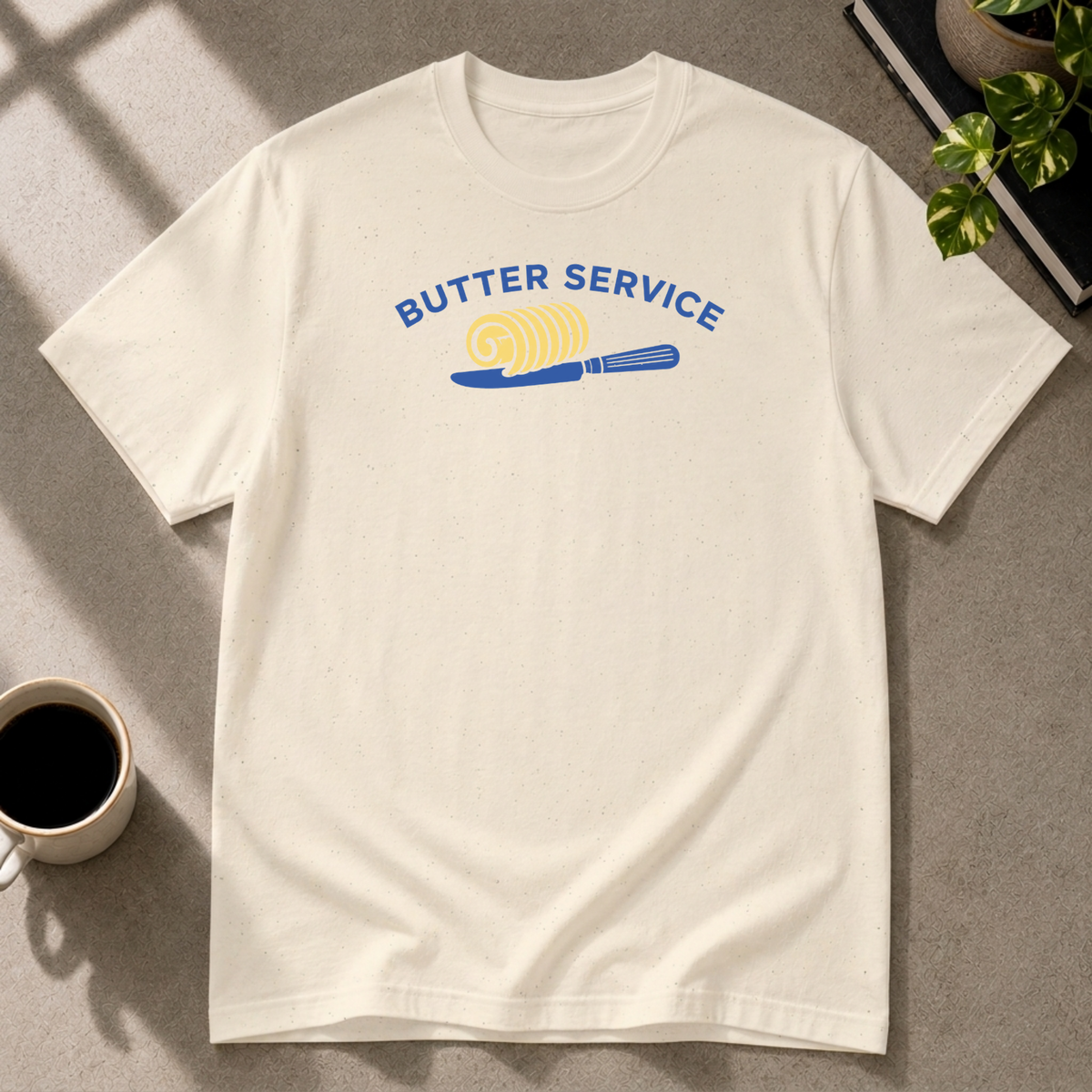 Butter graphic T-shirt in natural by Butter & Tonic on l tee by Butter & Tonic