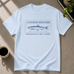 Anchovy graphic T-shirt on light blue tee by Butter & Tonic