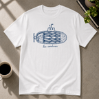 Sardine graphic T-shirt on white tee by Butter & Tonic