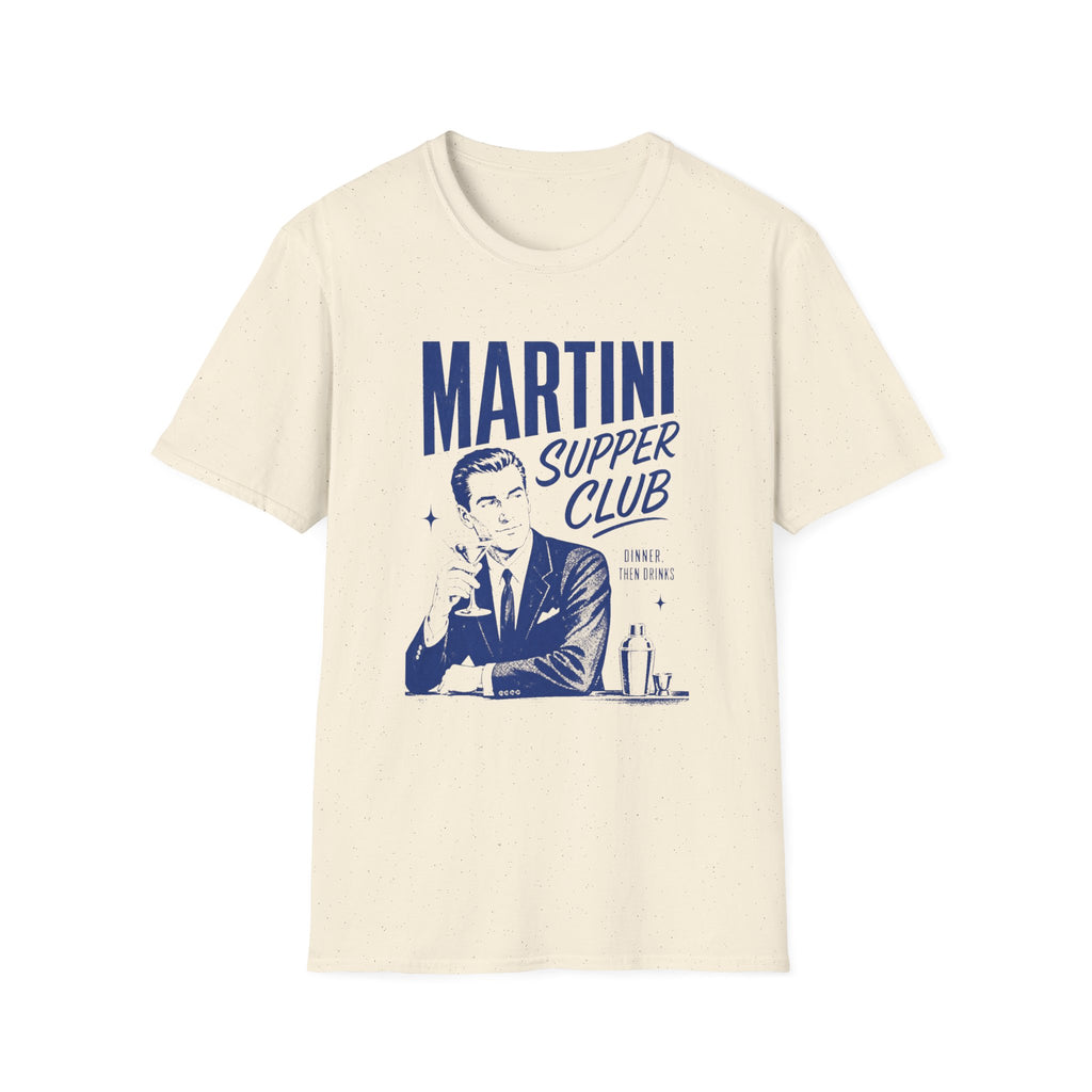 Martini Supper Club graphic T-shirt in daisy by Butter & Tonic
