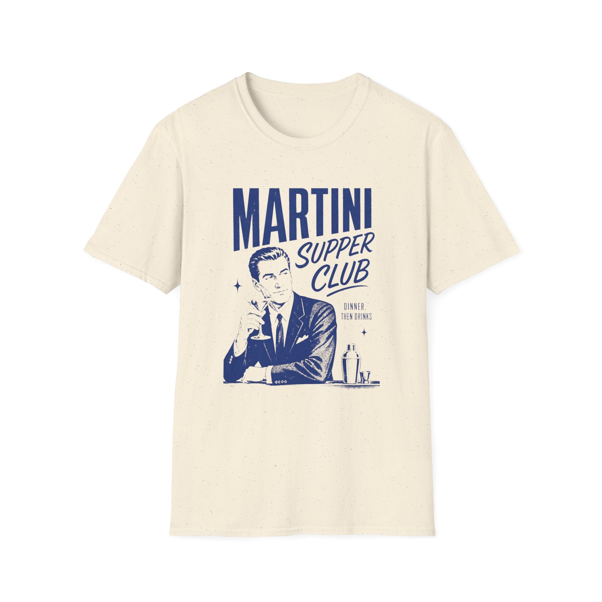 Martini Supper Club graphic T-shirt in daisy by Butter & Tonic