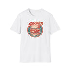 Smashed Daily graphic T-shirt in red by Butter & Tonic