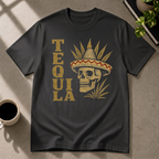 Tequila graphic T-shirt on black tee by Butter & Tonic