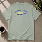 Butter graphic T-shirt in sage by Butter & Tonic on s tee by Butter & Tonic