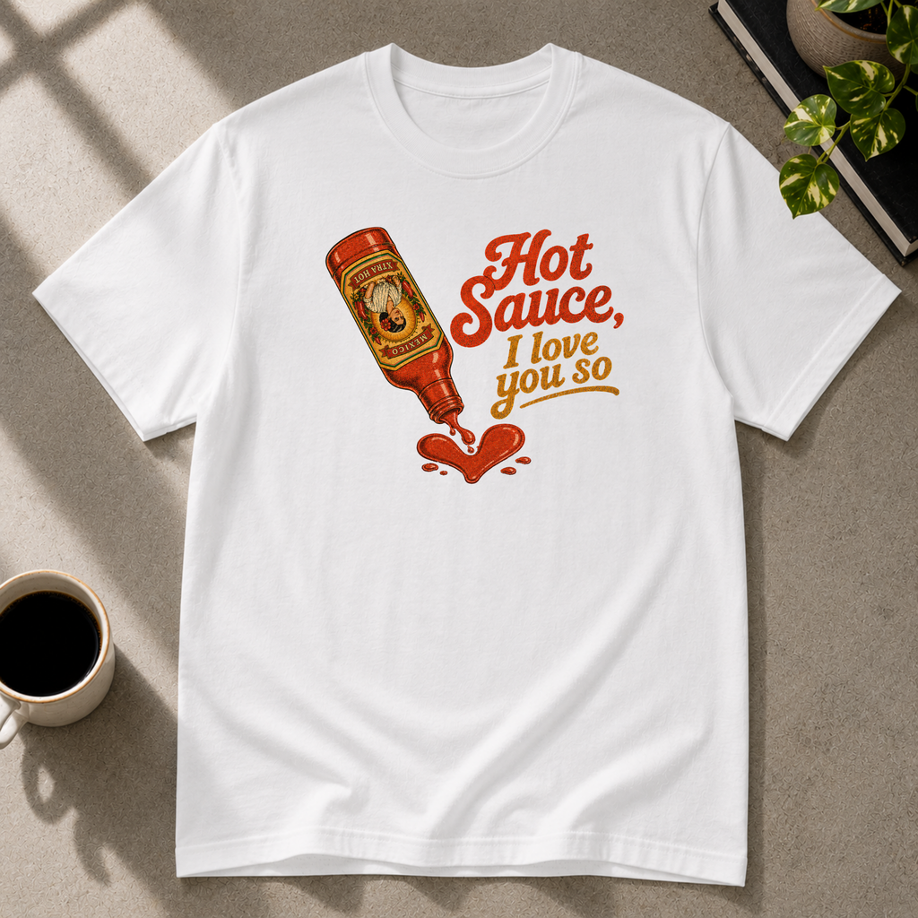 Love You So graphic T-shirt on white tee by Butter & Tonic