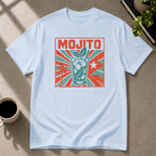 Mojito graphic T-shirt in light-blue by Butter & Tonic on m tee by Butter & Tonic