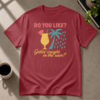 Piña colada graphic T-shirt in antique-cherry-red by Butter & Tonic on 3xl tee by Butter & Tonic
