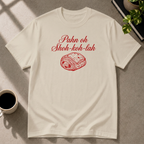 Chocolate Croissant graphic T-shirt on sand tee by Butter & Tonic