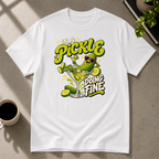 Pickle graphic T-shirt in white by Butter & Tonic on xs tee by Butter & Tonic