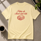 Chocolate Croissant graphic T-shirt on cornsilk tee by Butter & Tonic