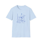 Supper Slowly graphic T-shirt in white by Butter & Tonic