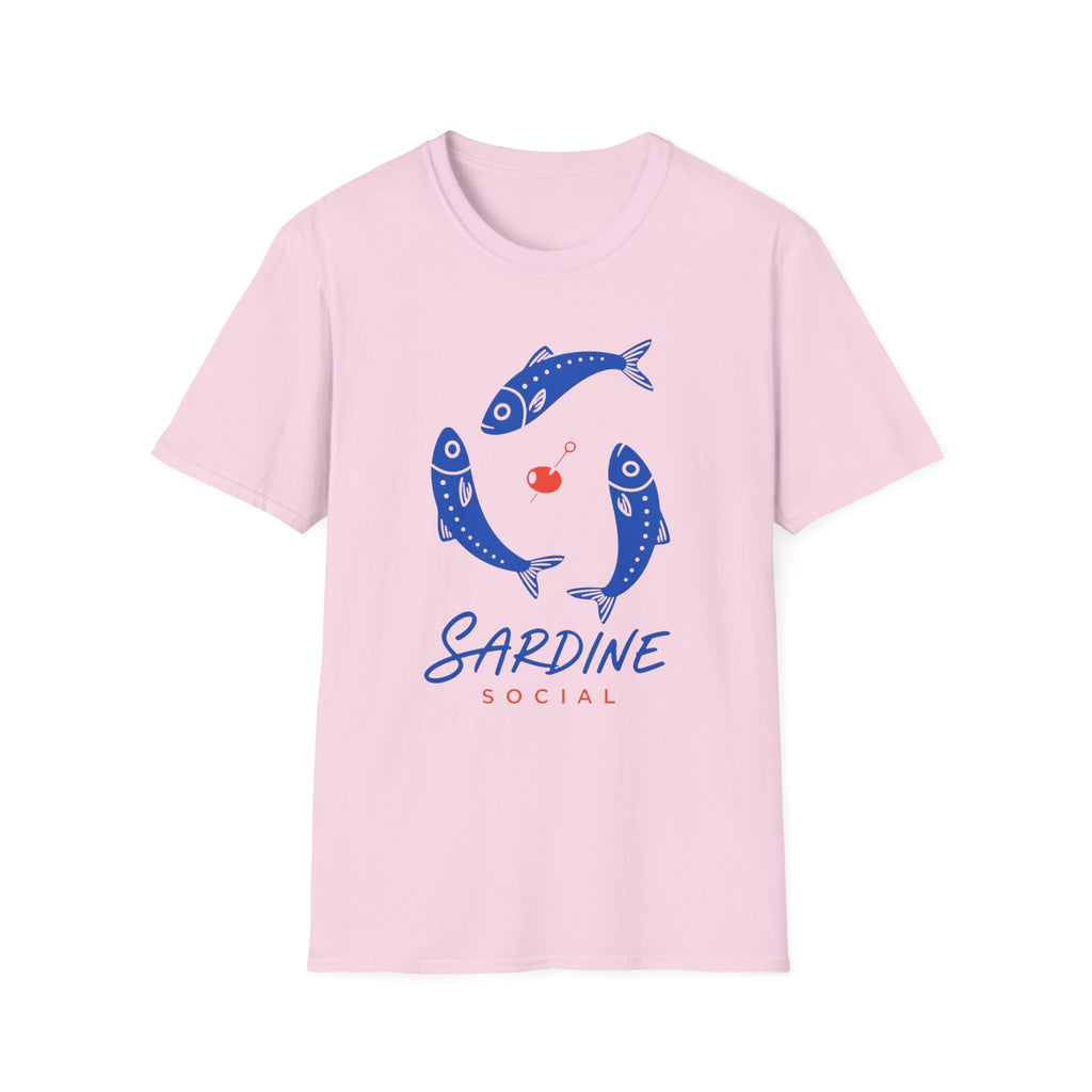 Sardine Social graphic T-shirt in sand by Butter & Tonic