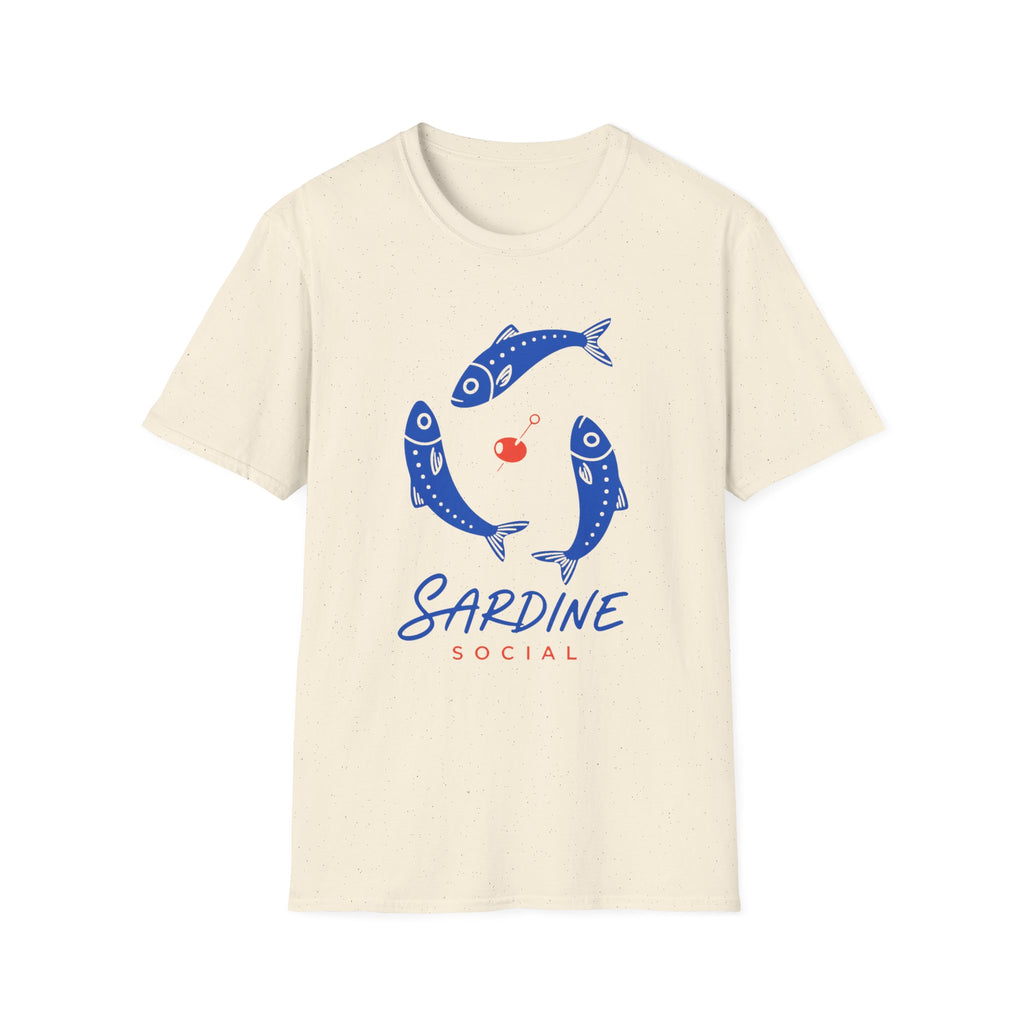 Sardine Social graphic T-shirt in white by Butter & Tonic