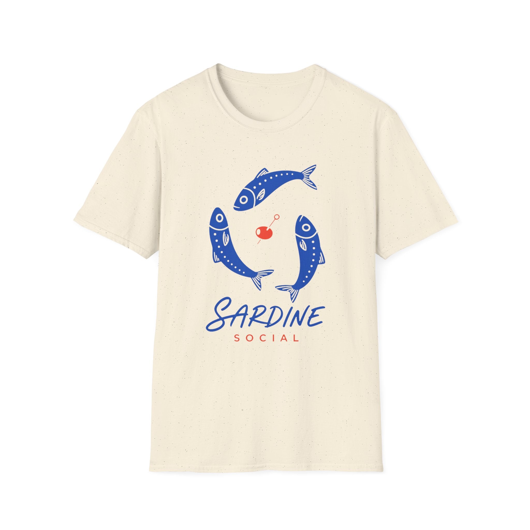 Sardine Social graphic T-shirt in white by Butter & Tonic