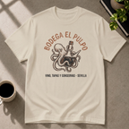 Octopus graphic T-shirt on sand tee by Butter & Tonic