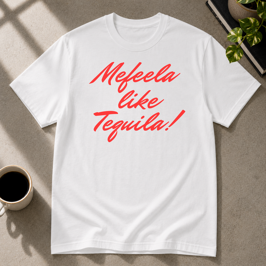 Tequila Feeling graphic T-shirt in white by Butter & Tonic on m tee by Butter & Tonic