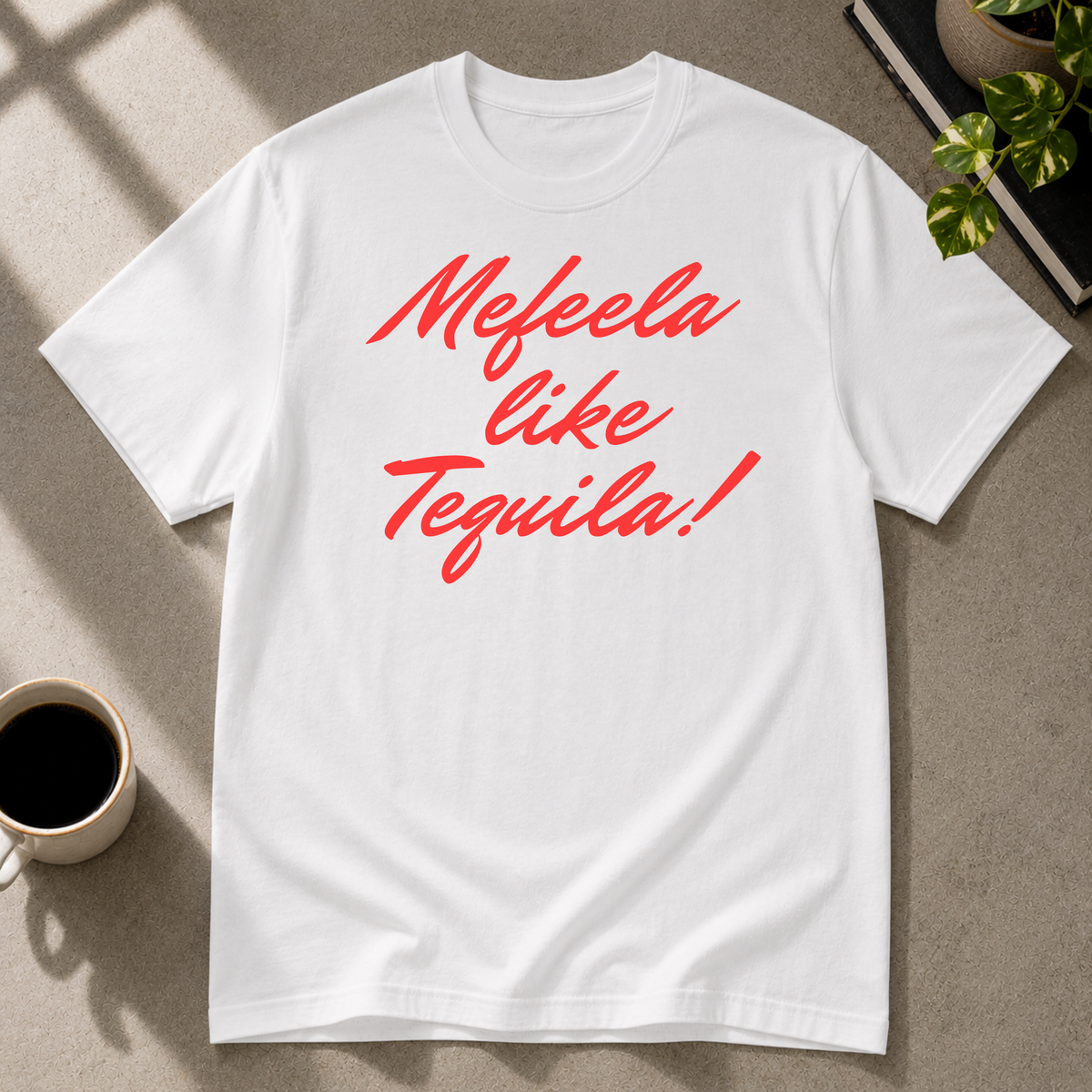 Tequila Feeling graphic T-shirt in white by Butter & Tonic on m tee by Butter & Tonic