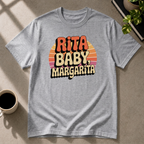 Rita Baby graphic T-shirt on sport grey tee by Butter & Tonic