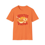 Appetite Is a Virtue graphic T-shirt in navy by Butter & Tonic