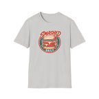 Smashed Daily graphic T-shirt in light-blue by Butter & Tonic