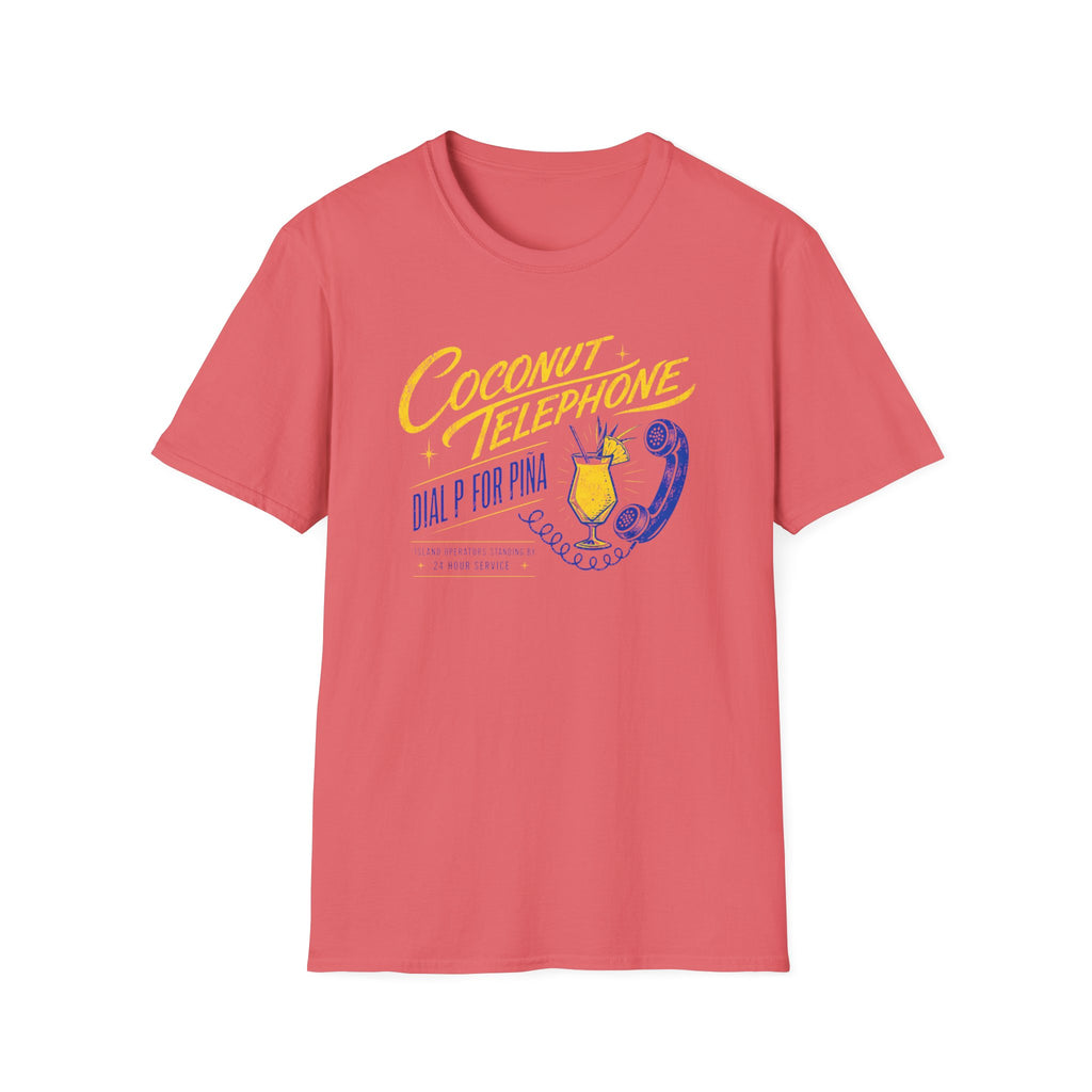 Dial P for Pina graphic T-shirt in white by Butter & Tonic