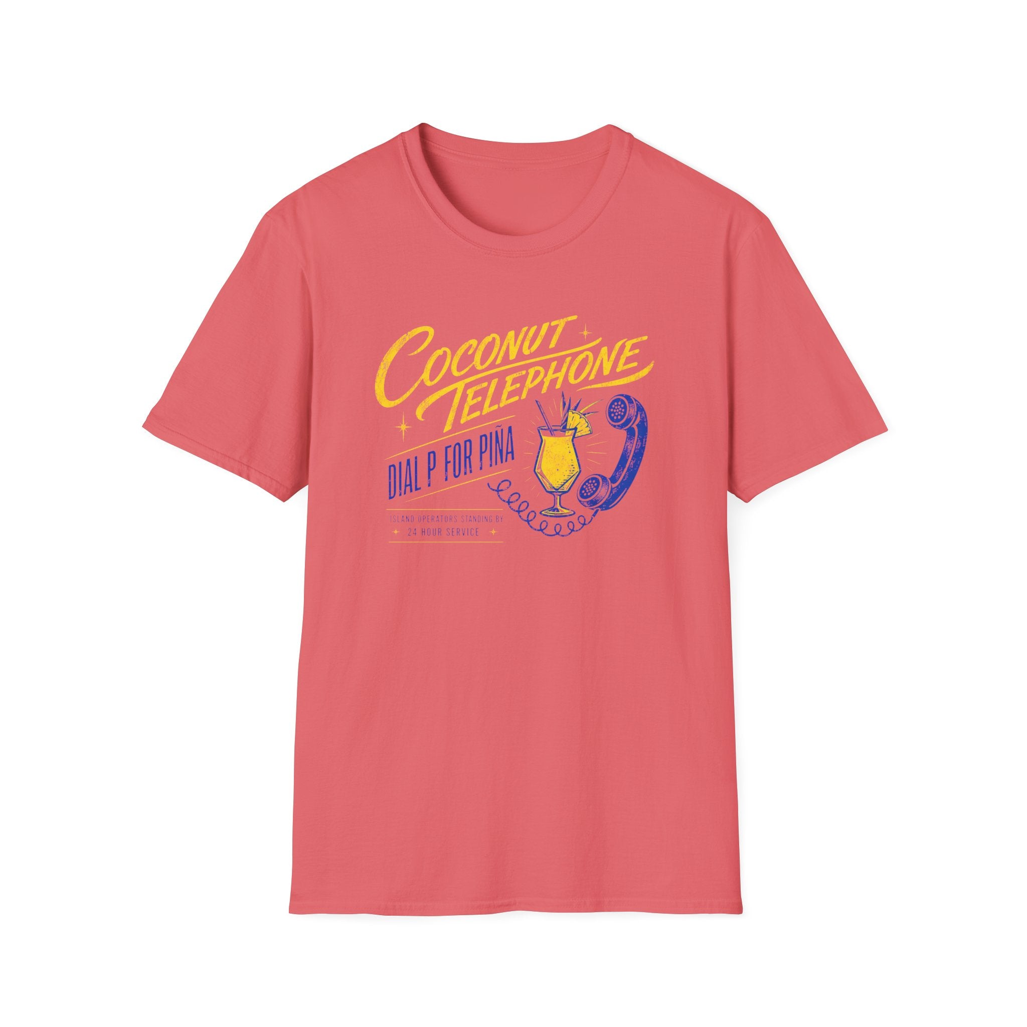 Dial P for Pina graphic T-shirt in white by Butter & Tonic