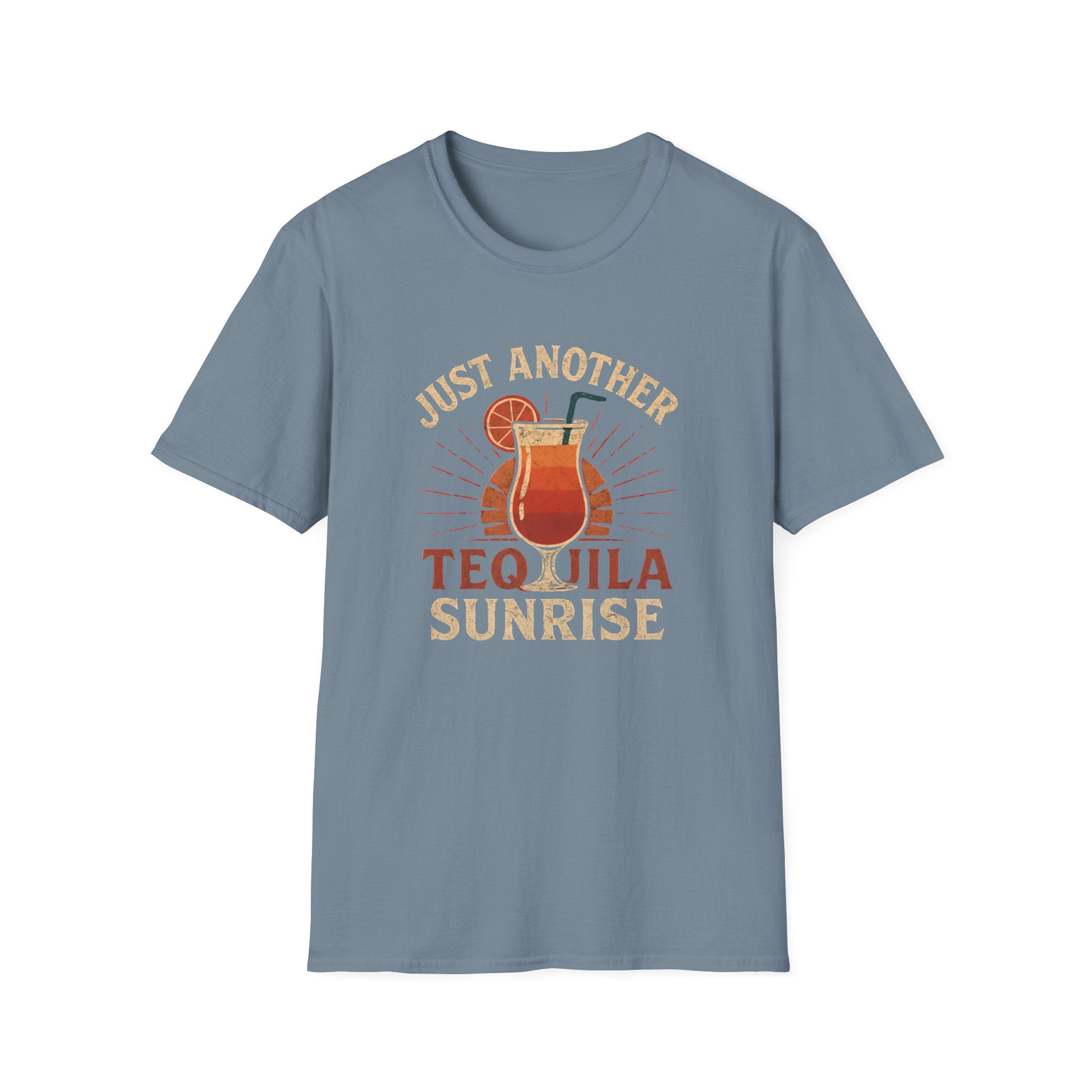 Another Tequila Sunrise graphic T-shirt in white by Butter & Tonic