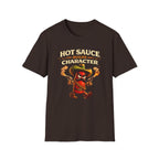Heat Builds Character graphic T-shirt in Dark Chocolate by Butter & Tonic