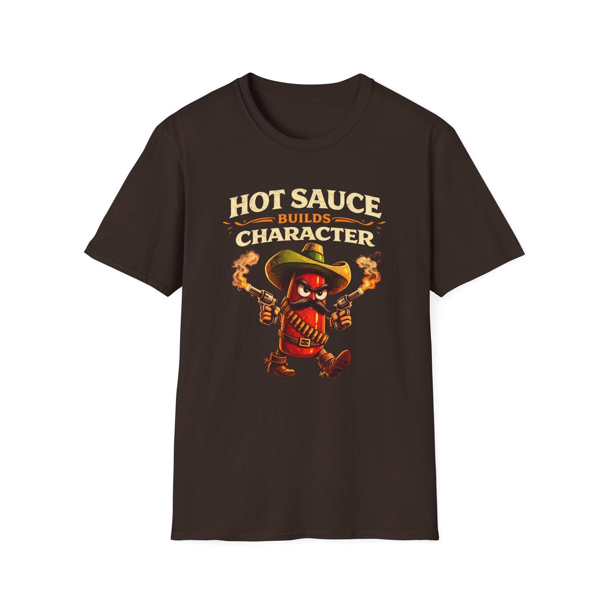 Heat Builds Character graphic T-shirt in Dark Chocolate by Butter & Tonic