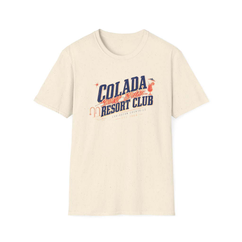Colada Resort Club graphic T-shirt in white by Butter & Tonic